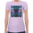 Neon Rave Cheetah Women Short Sleeves T-shirt
