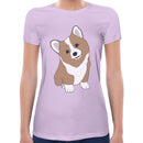Cute Corgi Women Short Sleeves T-shirt