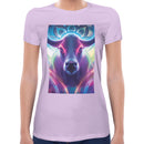 Neon Cow Women Short Sleeves T-shirt