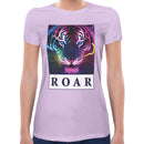 Roar Neon Tiger Women Short Sleeves T-shirt