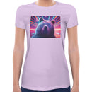 Bear Neon Rave | Super Soft Women T-shirt Short sleeve | Cotton Crew Neck Short sleeve Tees Women