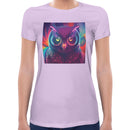 Neon Owl Women Short Sleeves T-shirt