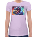 Neon Party Bear Women Short Sleeves T-shirt