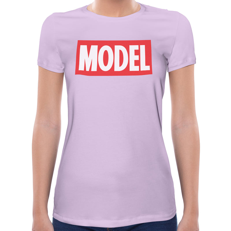 Model | Super Soft Women T-shirt Short sleeve | Cotton Crew Neck Short sleeve Tees Women