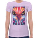Neon Parrot | Super Soft Women T-shirt Short sleeve | Cotton Crew Neck Short sleeve Tees Women