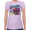 Frog Neon Women Short Sleeves T-shirt
