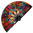 Stained Glass 2 Bamboo Hand Fan