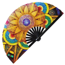 Stained Glass 1 Bamboo Hand Fan