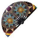 Stained Glass 1 Bamboo Hand Fan