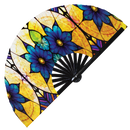 Stained Glass 1 Bamboo Hand Fan