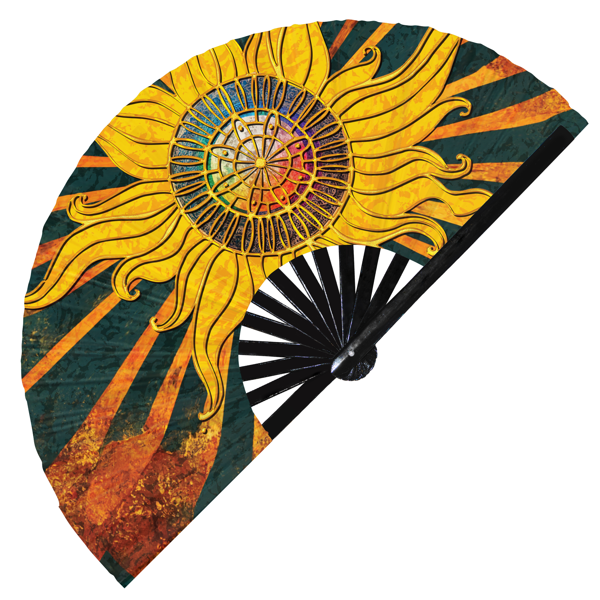 Sun Bamboo Hand Fan