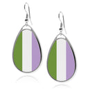 Pride Flag Teardrop Earrings