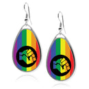 Pride Flag Teardrop Earrings