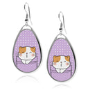 Cute Cat Pockets Teardrop Earrings