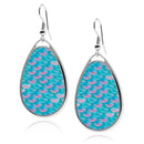 teardrop earrings mermaid scale silver earrings mermaid earrings holographic iridescent rainbow scales trippy scales little mermaid mermaid jewelry mermaid accessory trippy mermaid fins