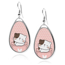 Cute Cat Pockets Teardrop Earrings