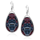 Balinese Barong Mask Teardrop earrings