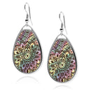 Henna Tattoo Teardrop Earrings