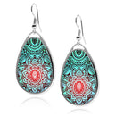 Henna Tattoo Teardrop Earrings