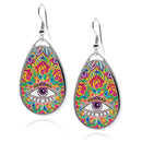 Evil Eye Teardrop Earrings