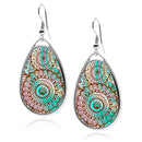 Henna Tattoo Teardrop Earrings
