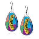 Comic Manga Style Teardrop Earrings