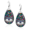 Evil Eye Teardrop Earrings
