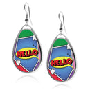 Comic Manga Style Teardrop Earrings
