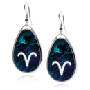 Zodiac Sign Symbols Teardrop earrings