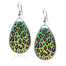 Leopard Print Teardrop Teardrop Earrings