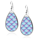 Mermaid Scales 2 Teardrop Earrings