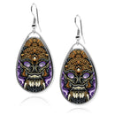 Balinese Barong Mask Teardrop earrings
