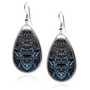Balinese Barong Mask Teardrop earrings