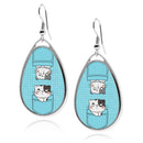 Cute Cat Pockets Teardrop Earrings