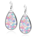 Mermaid Scales Teardrop Earrings