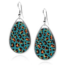 Leopard Print Teardrop Teardrop Earrings