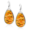 Military Camouflage Teardrop Earrings