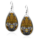 Balinese Barong Mask Teardrop earrings