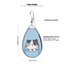 Cute Cat Pockets Teardrop Earrings