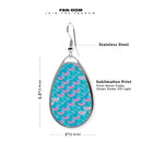 Mermaid Scales Teardrop Earrings