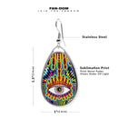 Evil Eye Teardrop Earrings