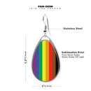 Pride Flag Teardrop Earrings