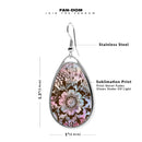 Henna Tattoo Teardrop Earrings