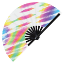 Tie Dyes 2 Bamboo Hand Fan