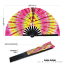 Tie Dyes 2 Bamboo Hand Fan