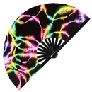 Tie Dyes 2 Bamboo Hand Fan