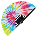Tie Dyes 2 Bamboo Hand Fan