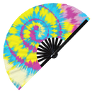 Tie Dyes 2 Bamboo Hand Fan