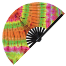 Tie Dyes 2 Bamboo Hand Fan