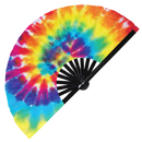 Tie Dyes 2 Bamboo Hand Fan